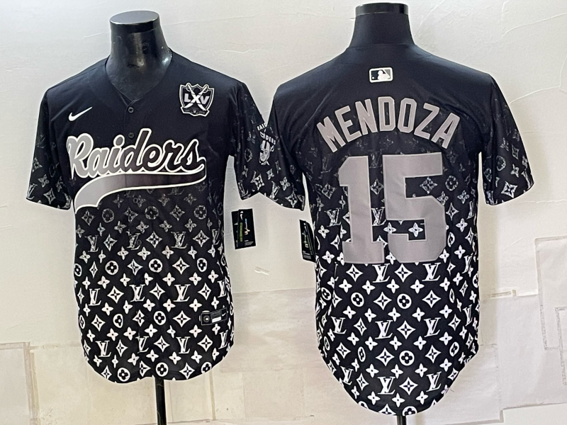 Men 2026 Oakland Raiders #15 Mendoza black Nike Limited NFL Jersey 0912007